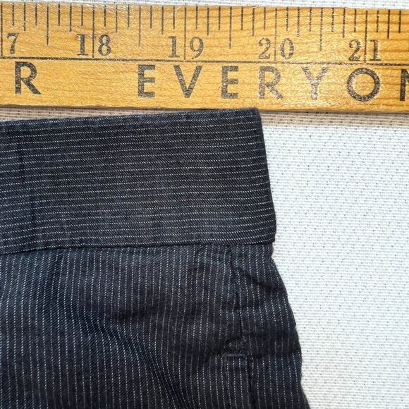 INC International Concepts Mens London Dress Pants Size 38x32 Black Pinstripe - Picture 6 of 10